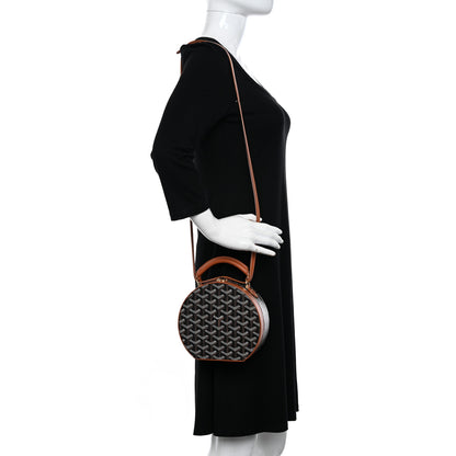 Goyard Goyardine Alto Hatbox Black Gold 2 of 9