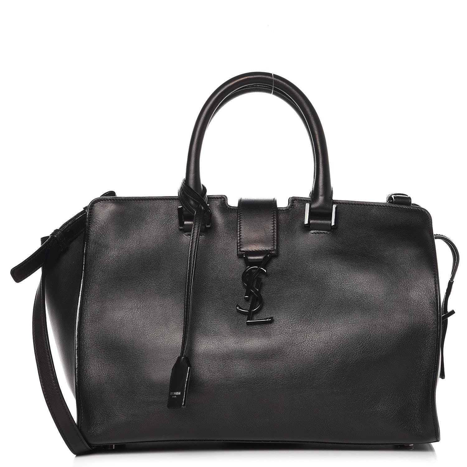 Saint Laurent Smooth Calfskin Small Monogram Cabas Black 1 of 11
