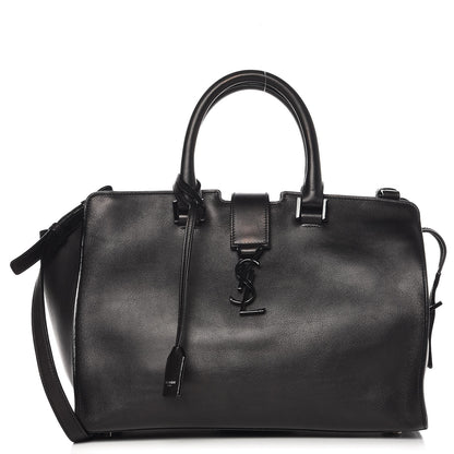 Saint Laurent Smooth Calfskin Small Monogram Cabas Black 1 of 11