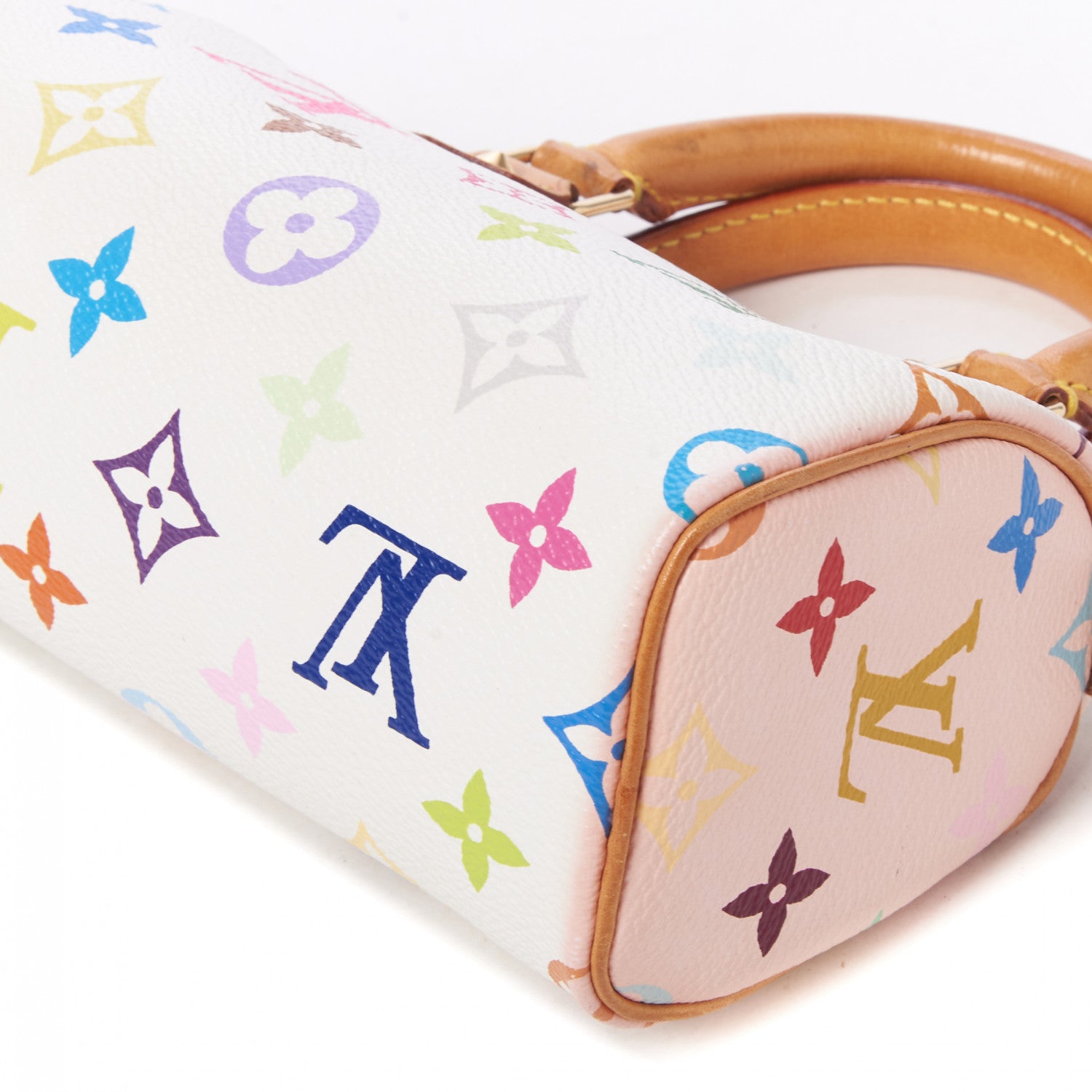 Louis Vuitton Monogram Multicolor Mini Sac HL Speedy White 4 of 7