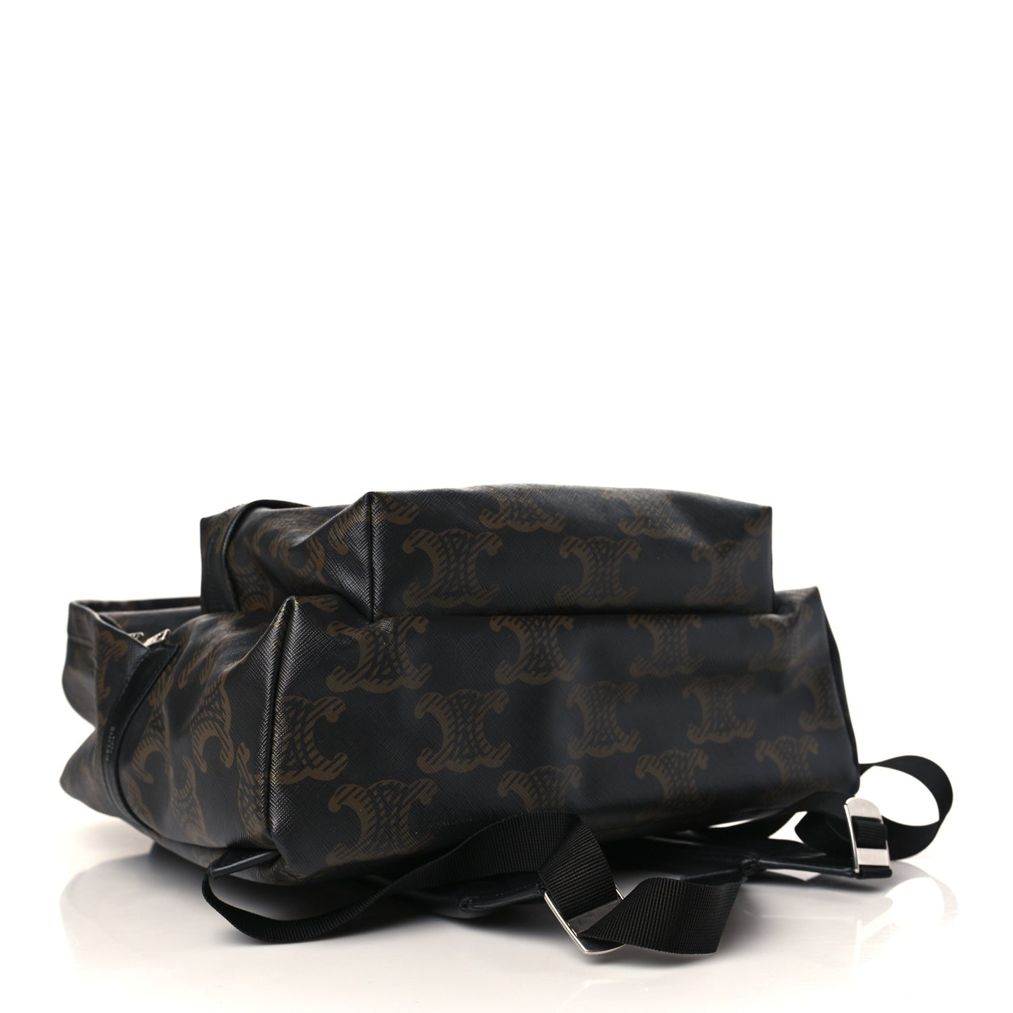 Triomphe Canvas XL Calfskin Backpack Black