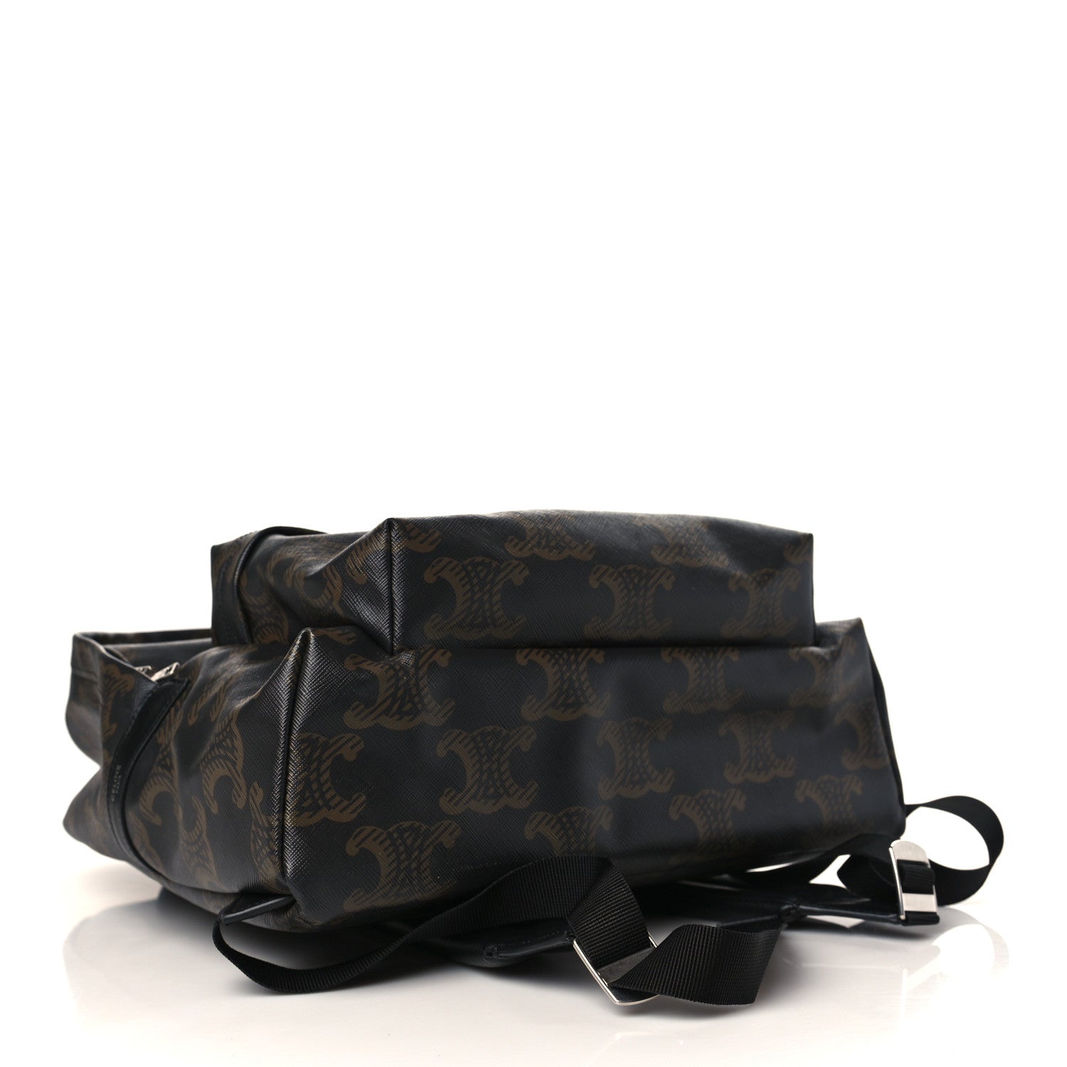 Celine Triomphe Canvas XL Calfskin Backpack Black 4 of 8