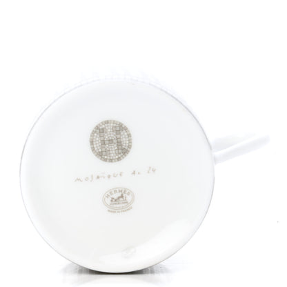 Hermes Porcelain Mosaique au 24 Coffee Cup and Saucer Set of 2 4 of 6