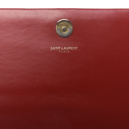 Saint Laurent Smooth Calfskin Medium Classic Monogram Kate Tassel Satchel Lipstick Red 7 of 10