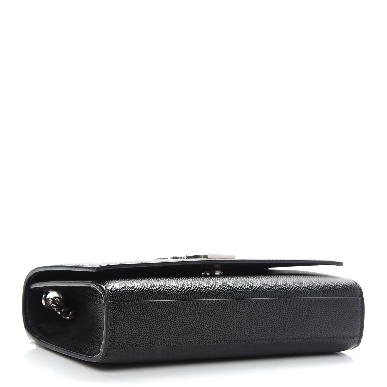 Saint Laurent Grain De Poudre Small Monogram Kate Satchel Black 4 of 9