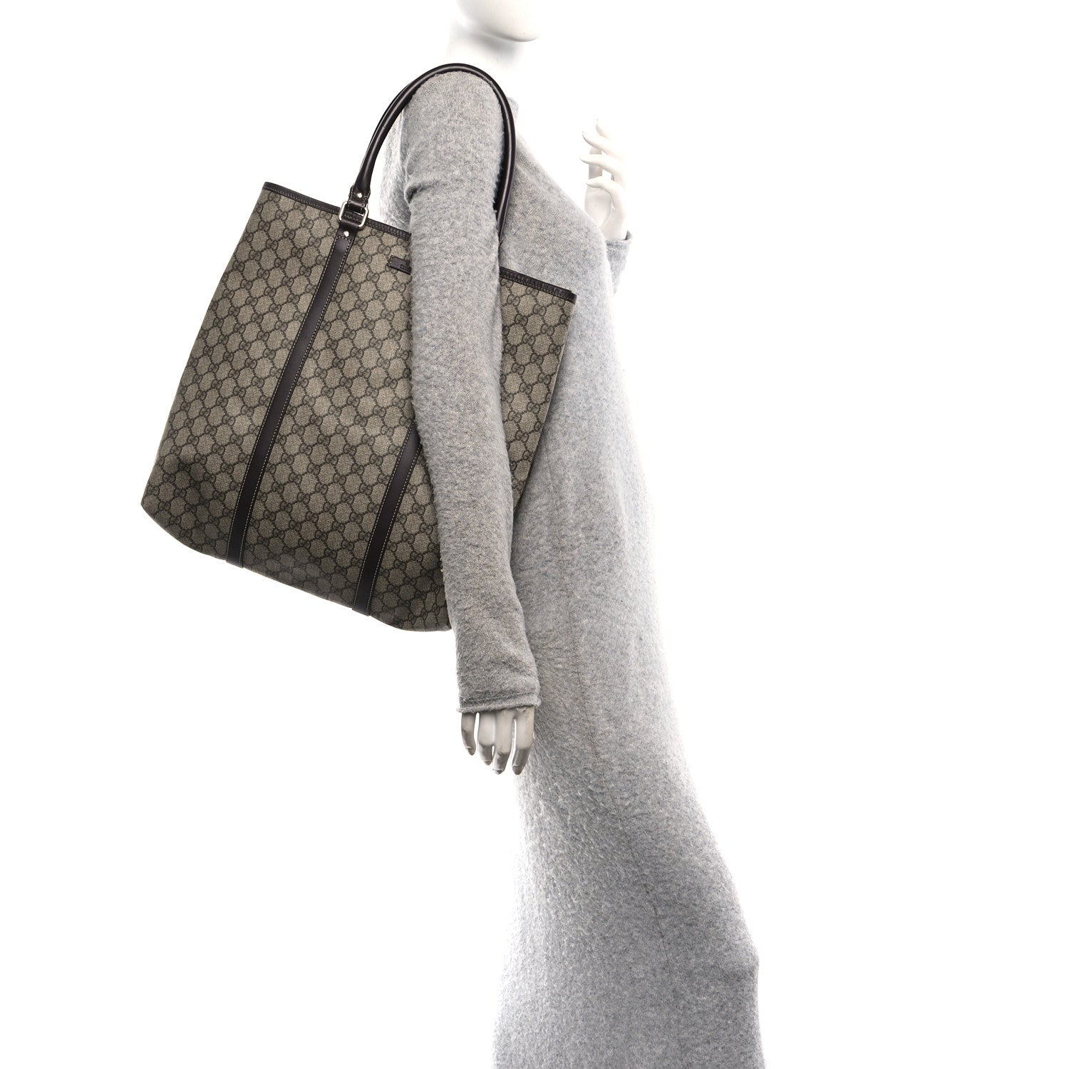 Gucci GG Plus Monogram Joy Vertical Tote Dark Brown 2 of 10