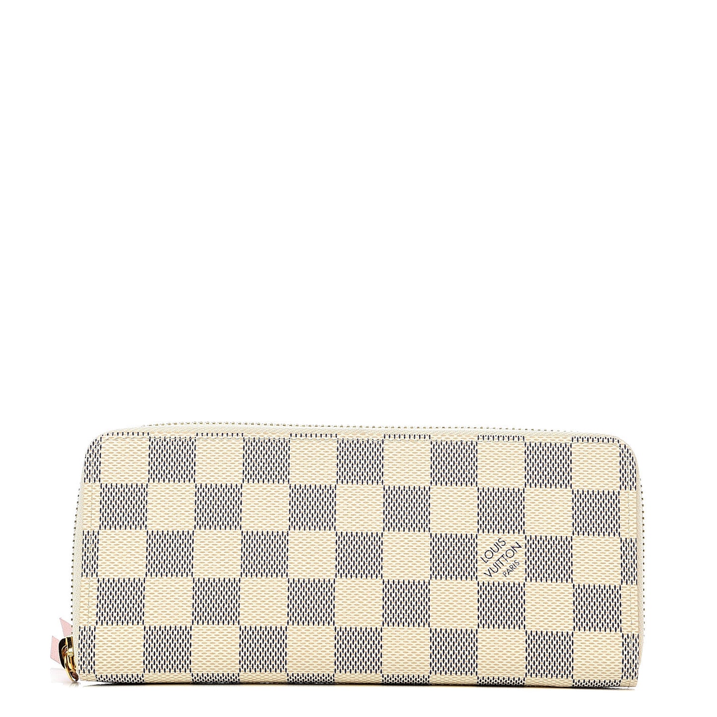 Damier Azur Clemence Wallet Rose Ballerine