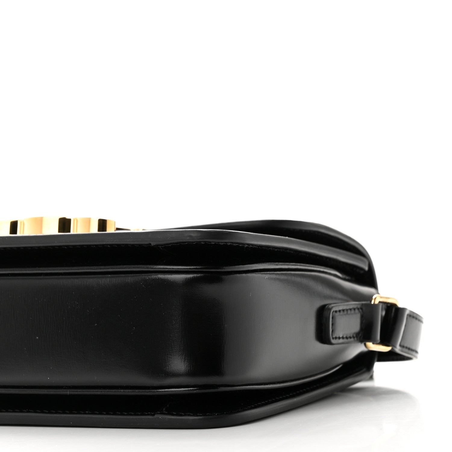 Celine Shiny Calfskin Small Triomphe Black 9 of 9