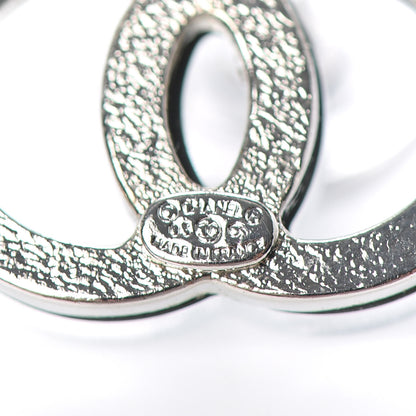 Chanel Resin CC Earrings Silver 4 of 5