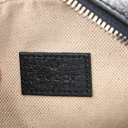 Gucci GG Supreme Monogram Textured Calfskin Web Mini Ophidia Messenger Beige Blue 6 of 10