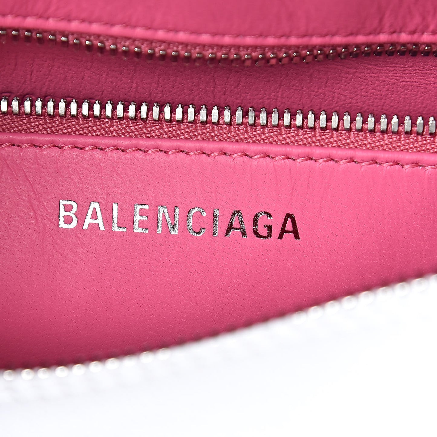 Calfskin S Triangle Duffle White