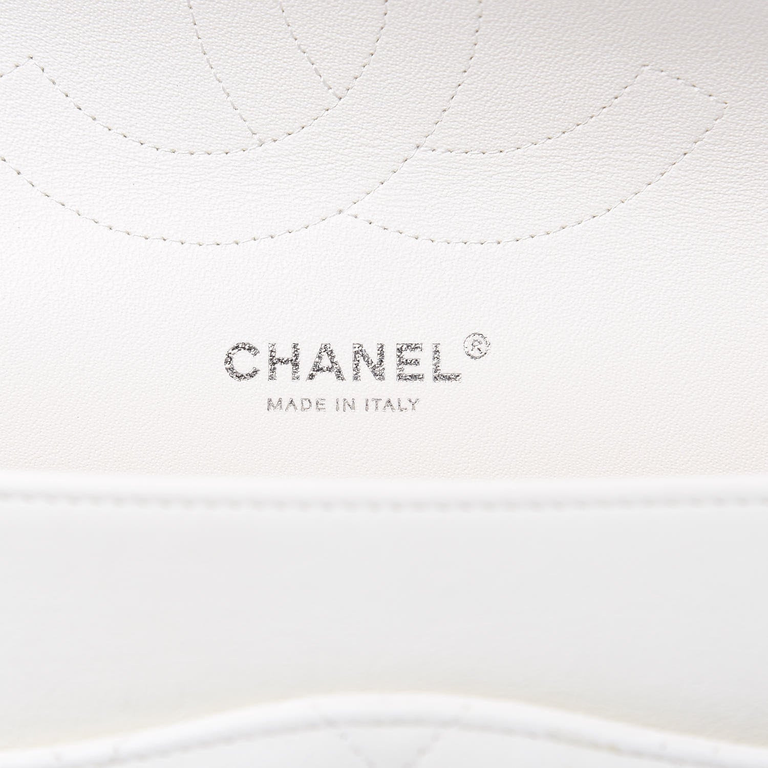 Chanel Calfskin Quilted Jumbo Double Flap White 6 of 9