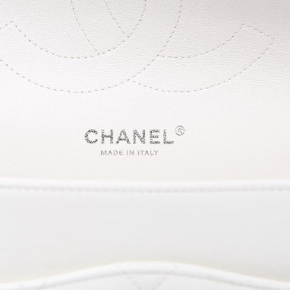Chanel Calfskin Quilted Jumbo Double Flap White 6 of 9