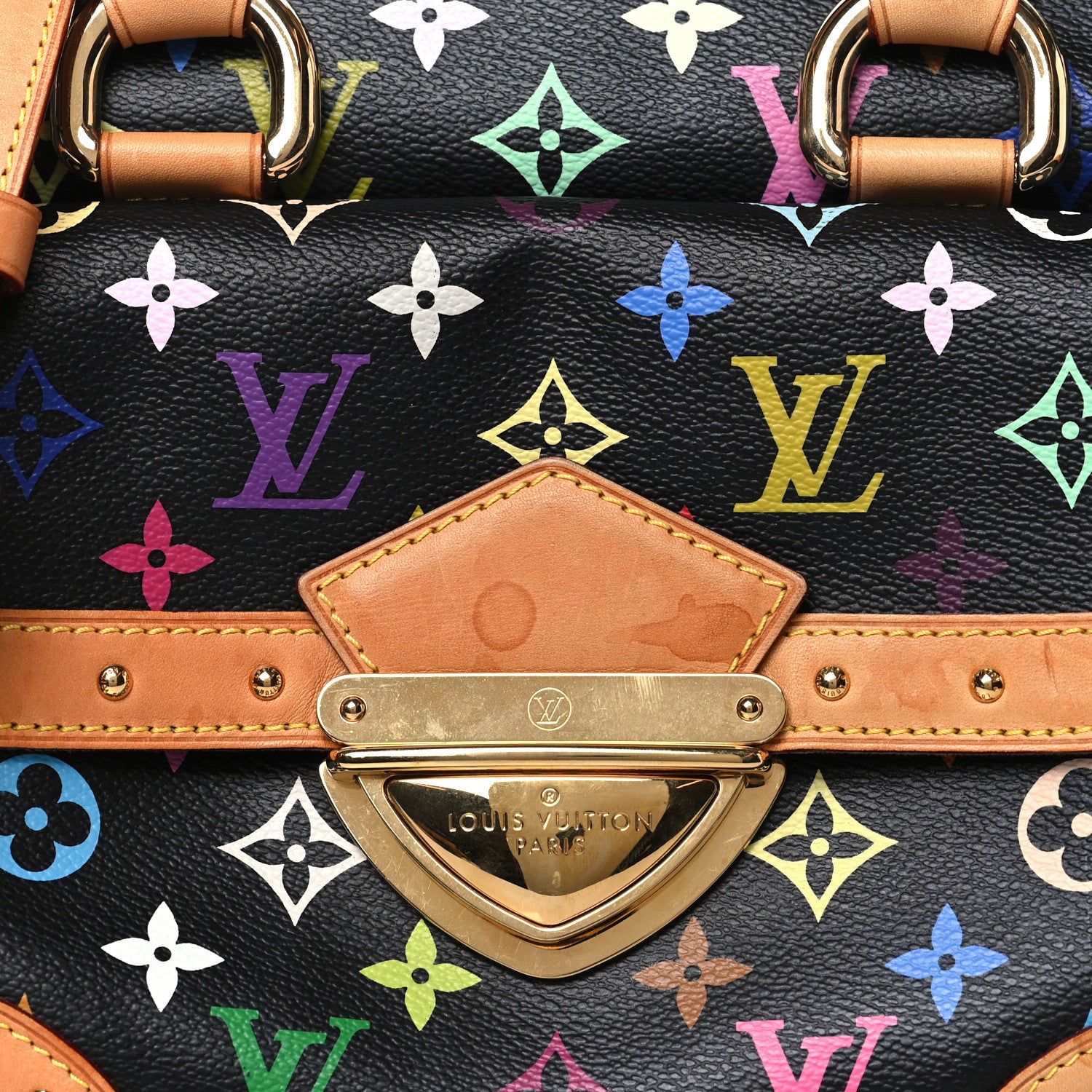 Louis Vuitton Monogram Multicolor Rita Black 7 of 10