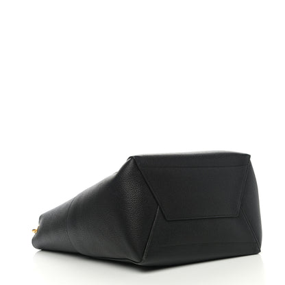 Celine Soft Grained Calfskin Sangle Bucket Bag Black 4 of 9