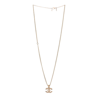 Chanel Tweed Effect CC Necklace Gold 3 of 6
