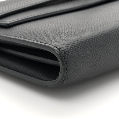 Hermes Epsom Kelly Longue Wallet Black 11 of 14