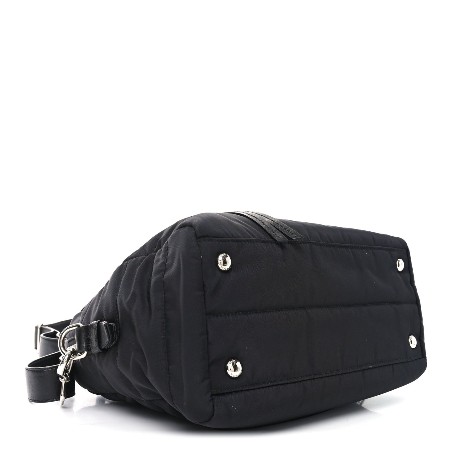 Tessuto Nylon Bomber Tote Black