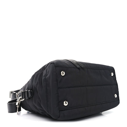 Prada Tessuto Nylon Bomber Tote Black 4 of 9