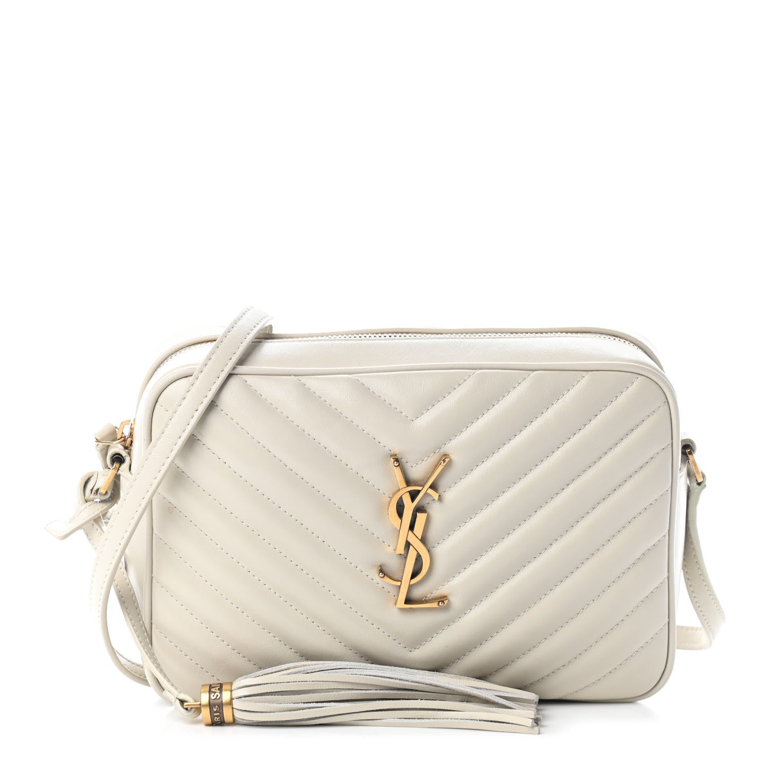 Saint Laurent Calfskin Matelasse Monogram Lou Camera Bag Crema Soft 1 of 10