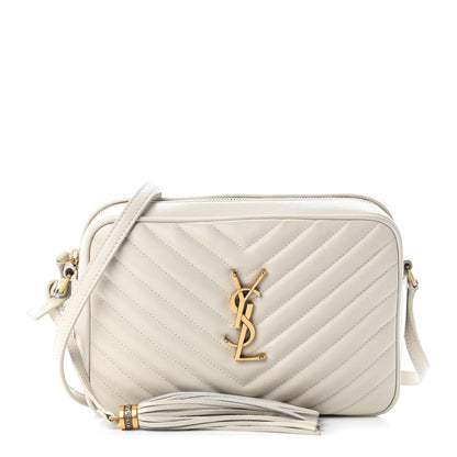 Saint Laurent Calfskin Matelasse Monogram Lou Camera Bag Crema Soft 1 of 10