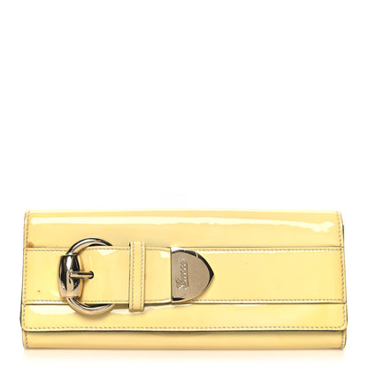 Gucci Patent Romy Clutch Off White 1 of 14