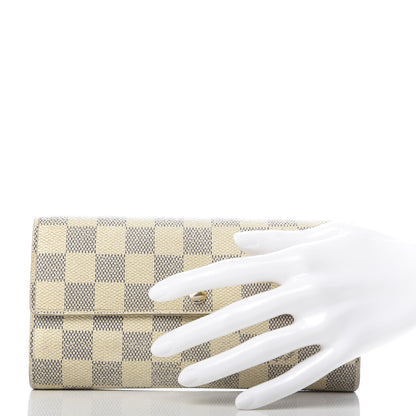 Louis Vuitton Damier Azur Sarah Wallet 2 of 12