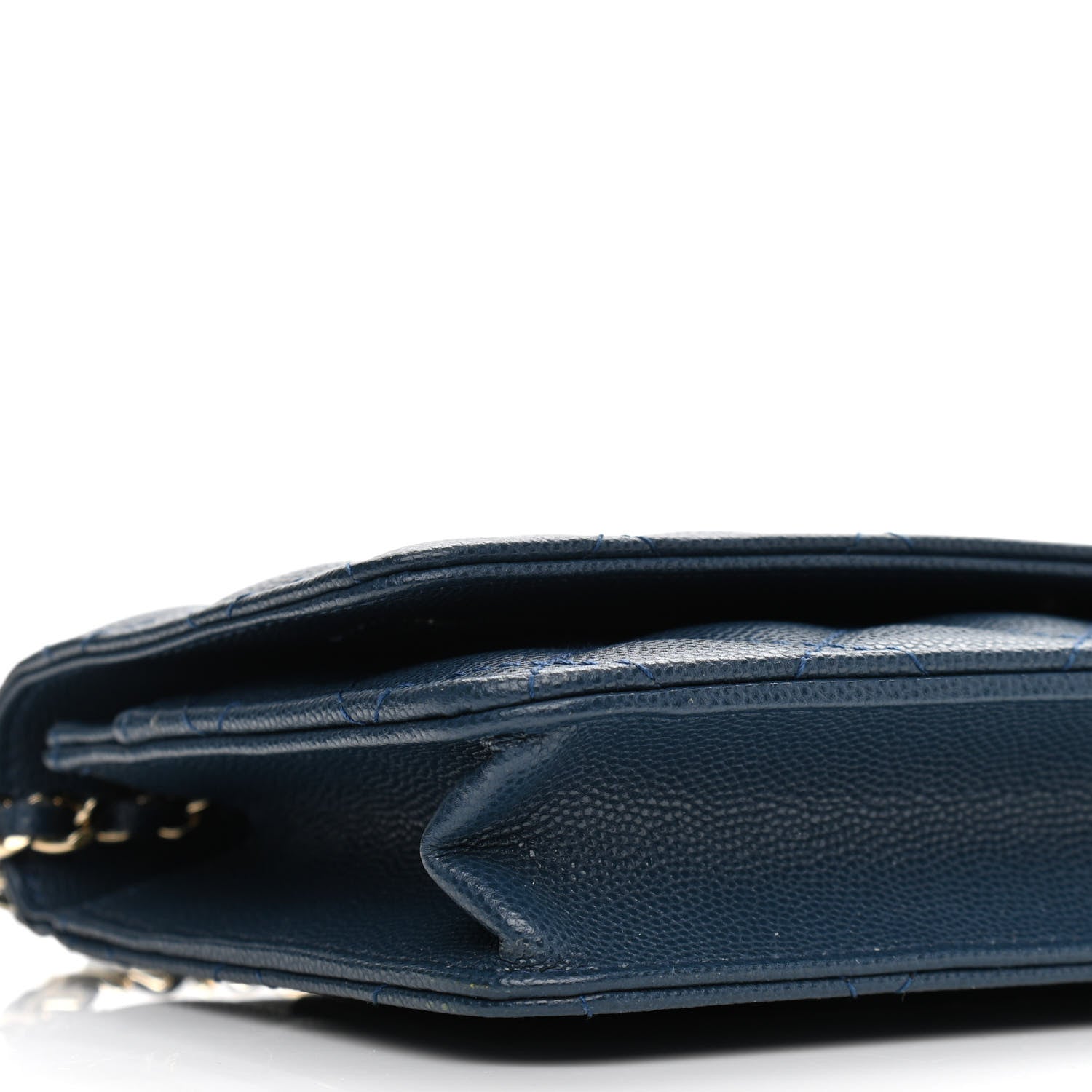 Chanel Caviar Quilted Wallet On Chain WOC Blue 9 of 11