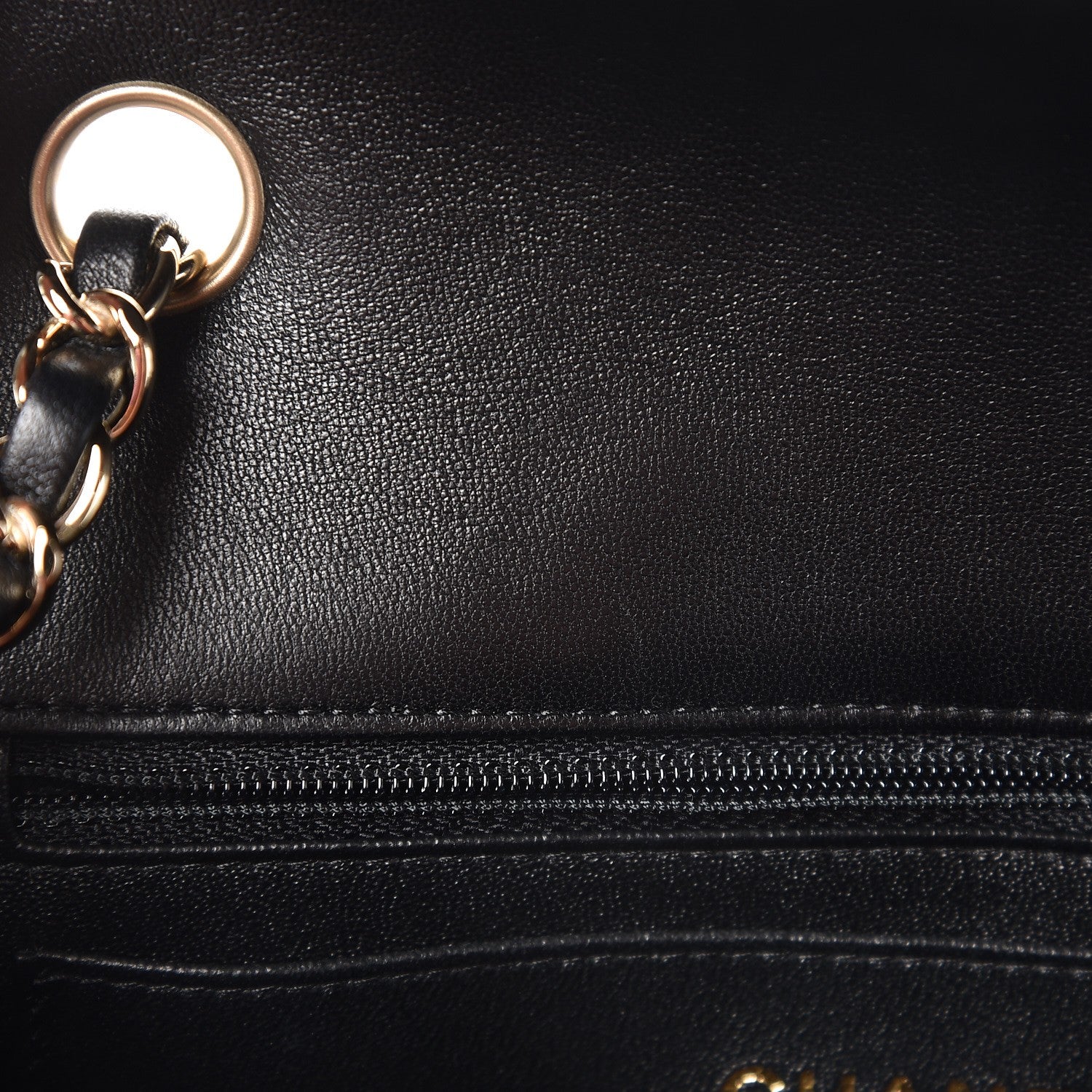 Chanel Lambskin Quilted Mini Rectangular Flap Black 8 of 8