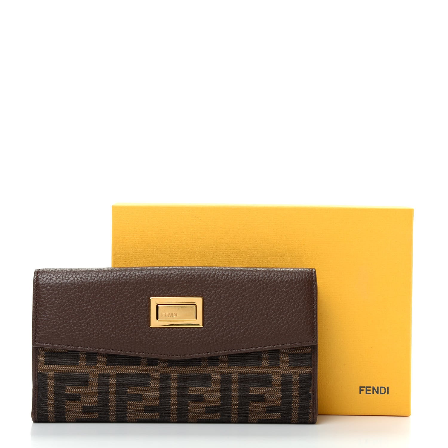 Fendi Zucca Vitello Continental Wallet Tobacco 10 of 10
