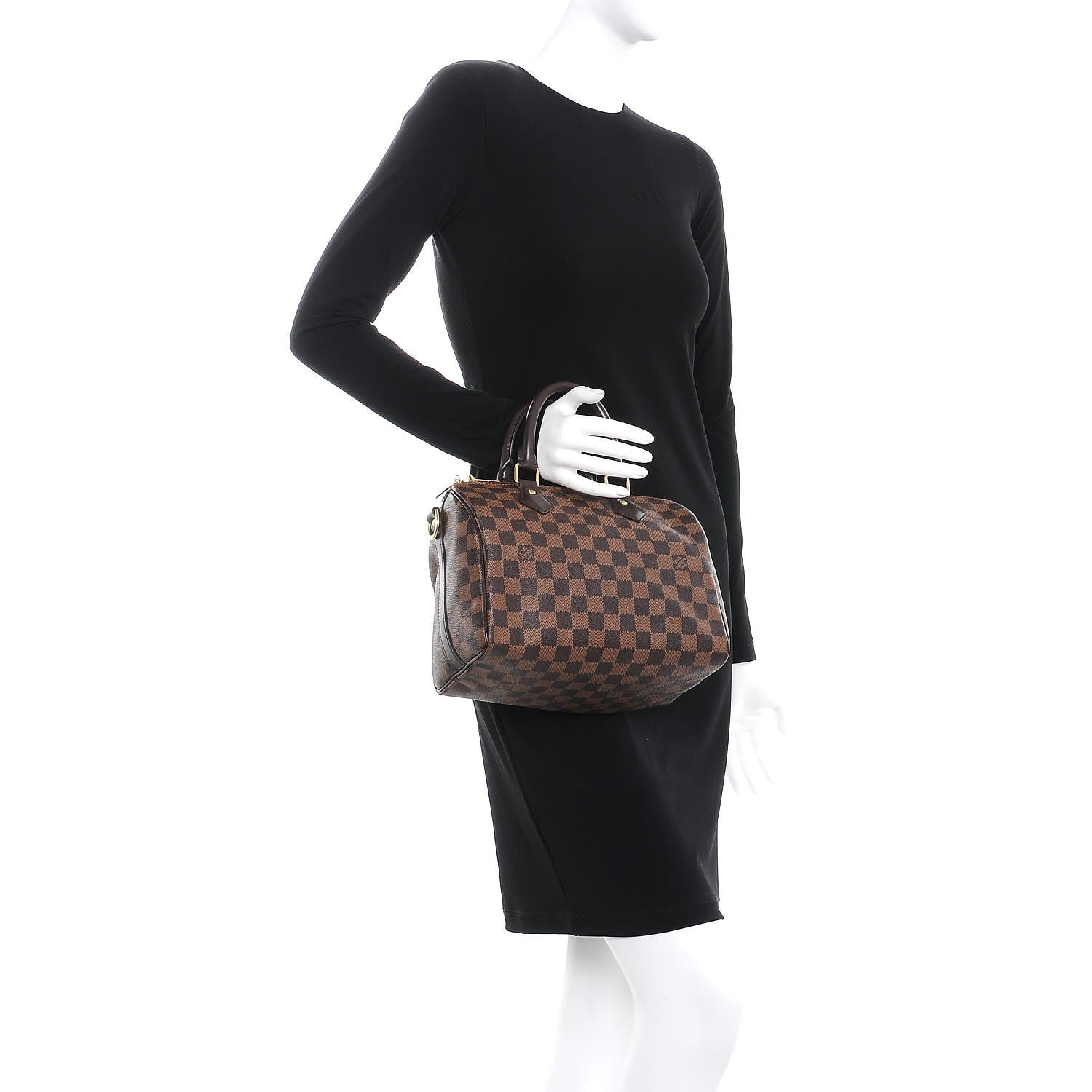 Louis Vuitton Damier Ebene Speedy Bandouliere 25 3 of 9
