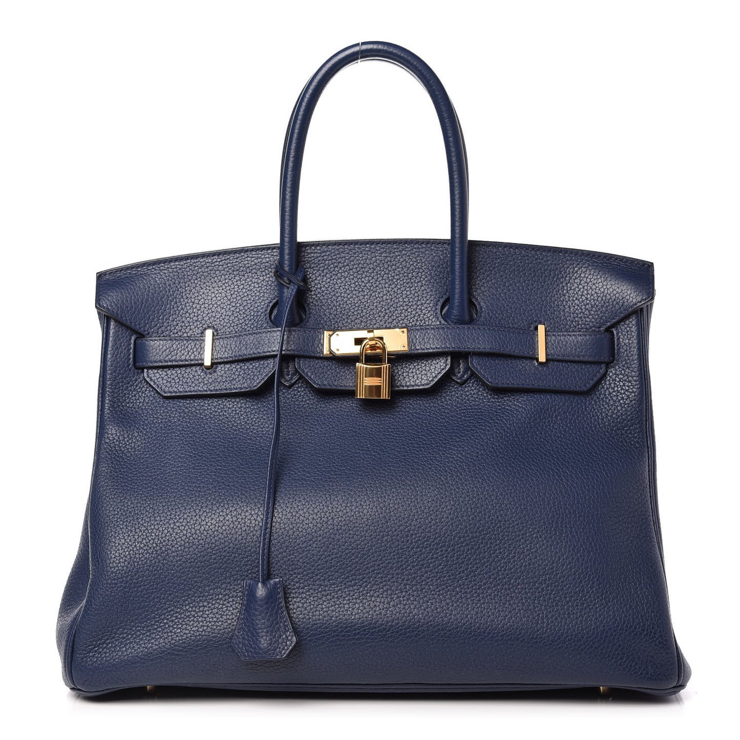 Taurillon Clemence Birkin 35 Bleu Saphir