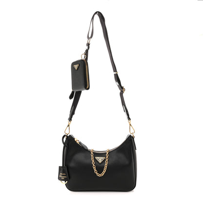 Prada Saffiano Lux Re-Edition 2005 Shoulder Bag Black 1 of 11