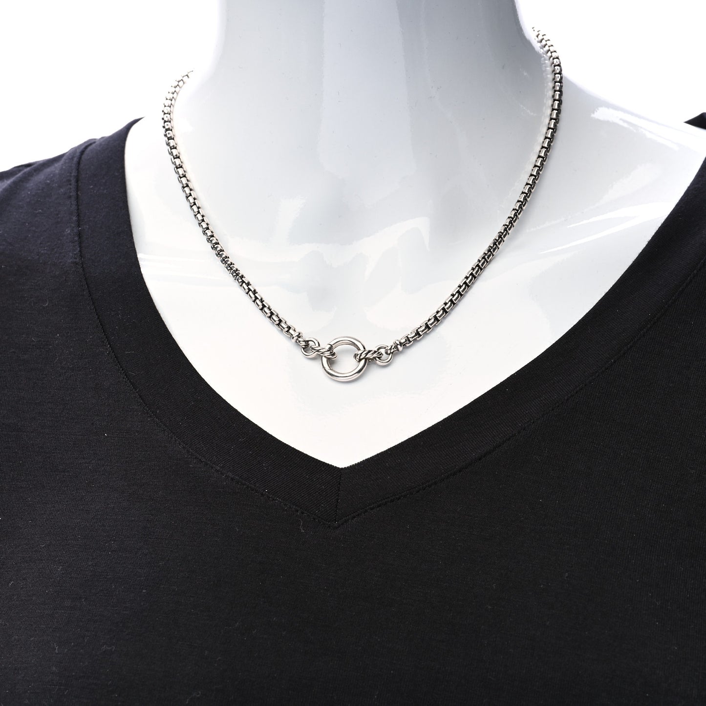 Sterling Silver Amulet Vehicle Box Chain Necklace