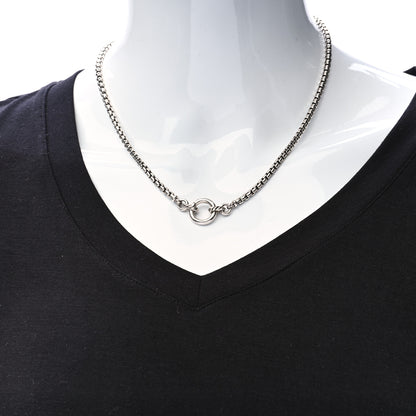 David Yurman Sterling Silver Amulet Vehicle Box Chain Necklace 2 of 7