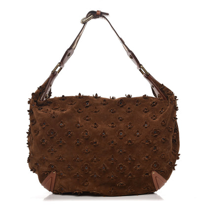 Louis Vuitton Suede Mahina Fleurs Onatah GM Cacao 1 of 7