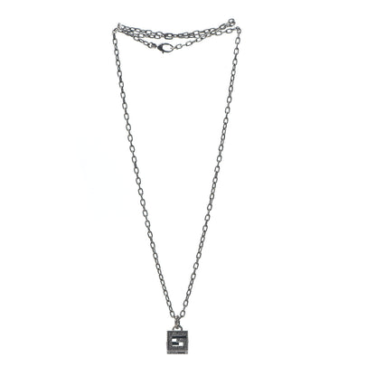 Gucci Sterling Silver G-Cube Pendant Necklace 2 of 6