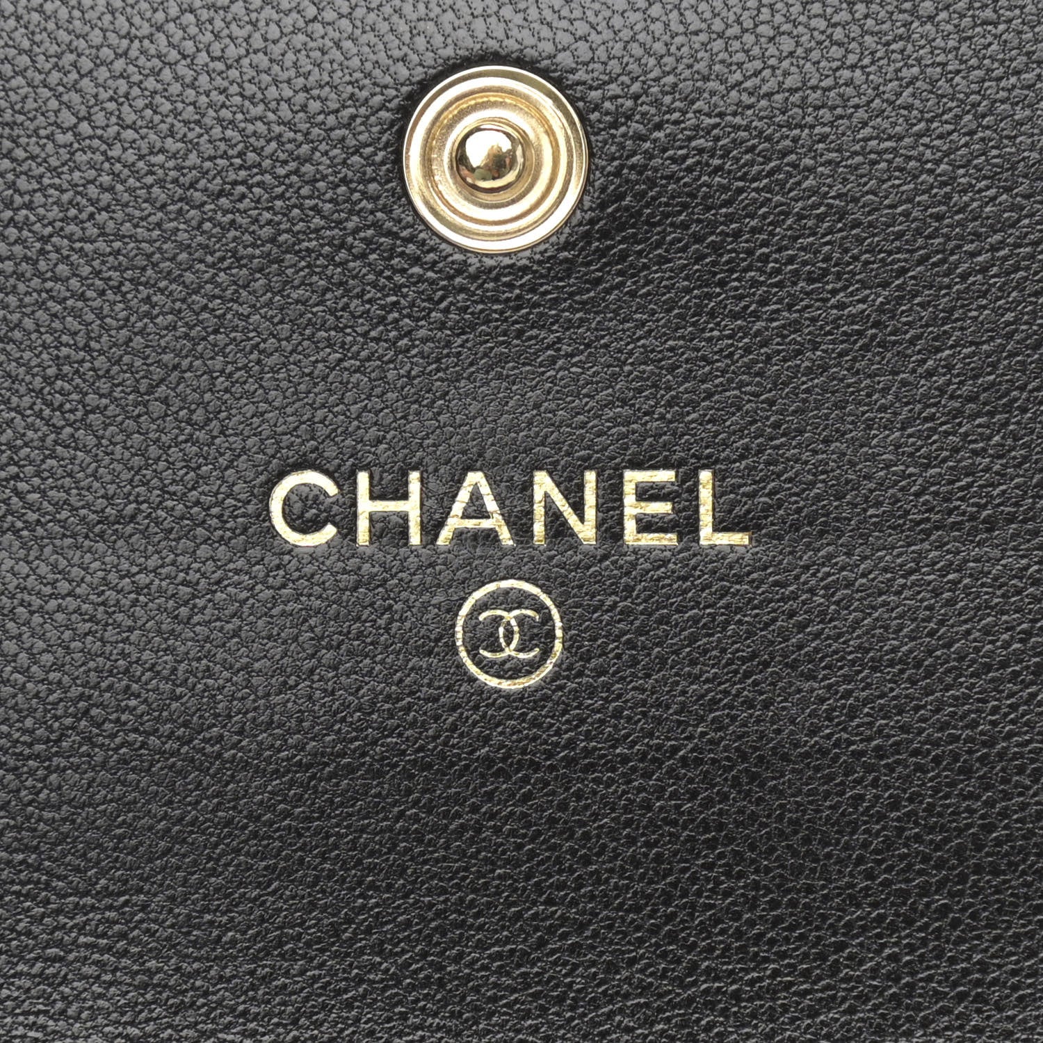 Chanel Shiny Goatskin Quilted Chanel 19 Flap Wallet Black 6 of 10