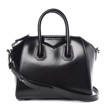 Givenchy Shiny Lord Calfskin Mini Antigona Black 1 of 8