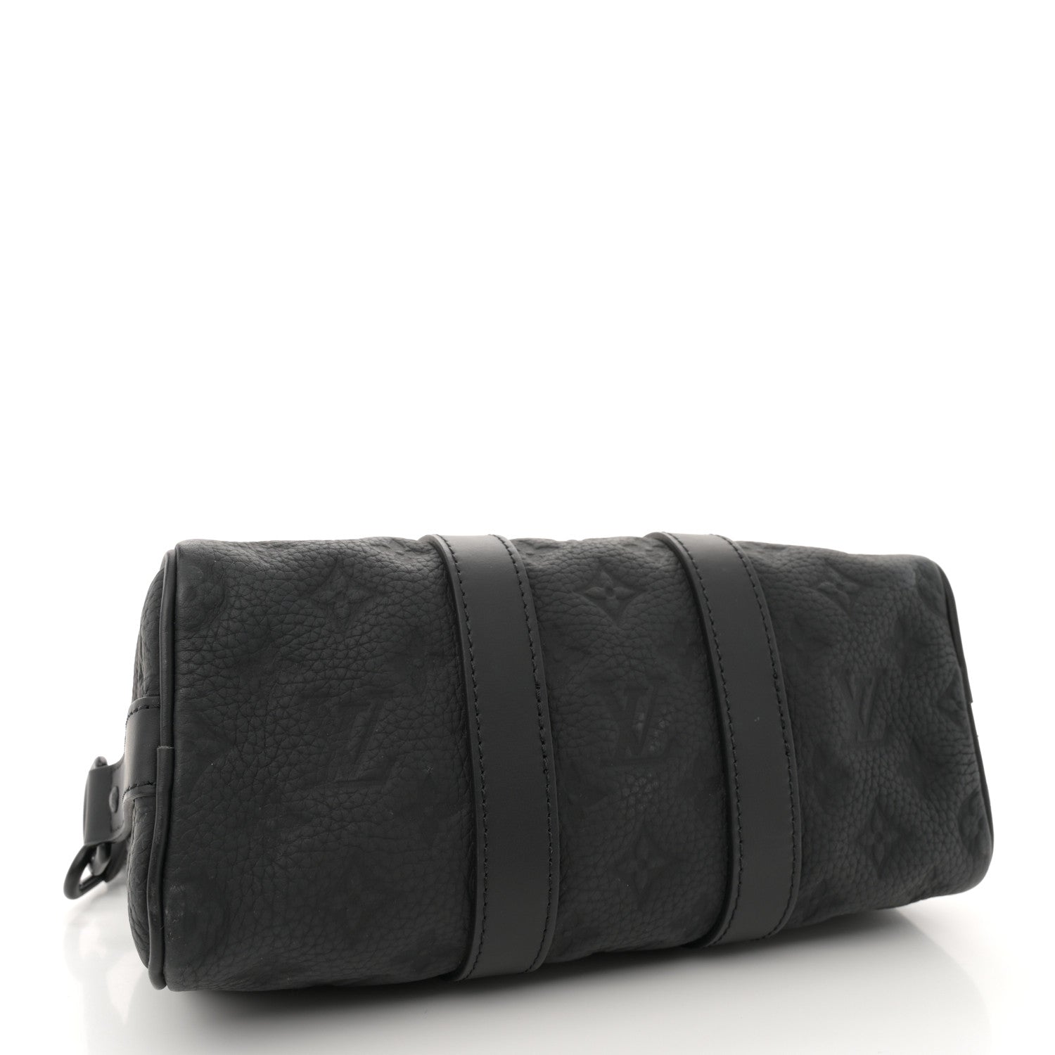 Louis Vuitton Monogram Taurillon Keepall Bandouliere 25 Black 3 of 8