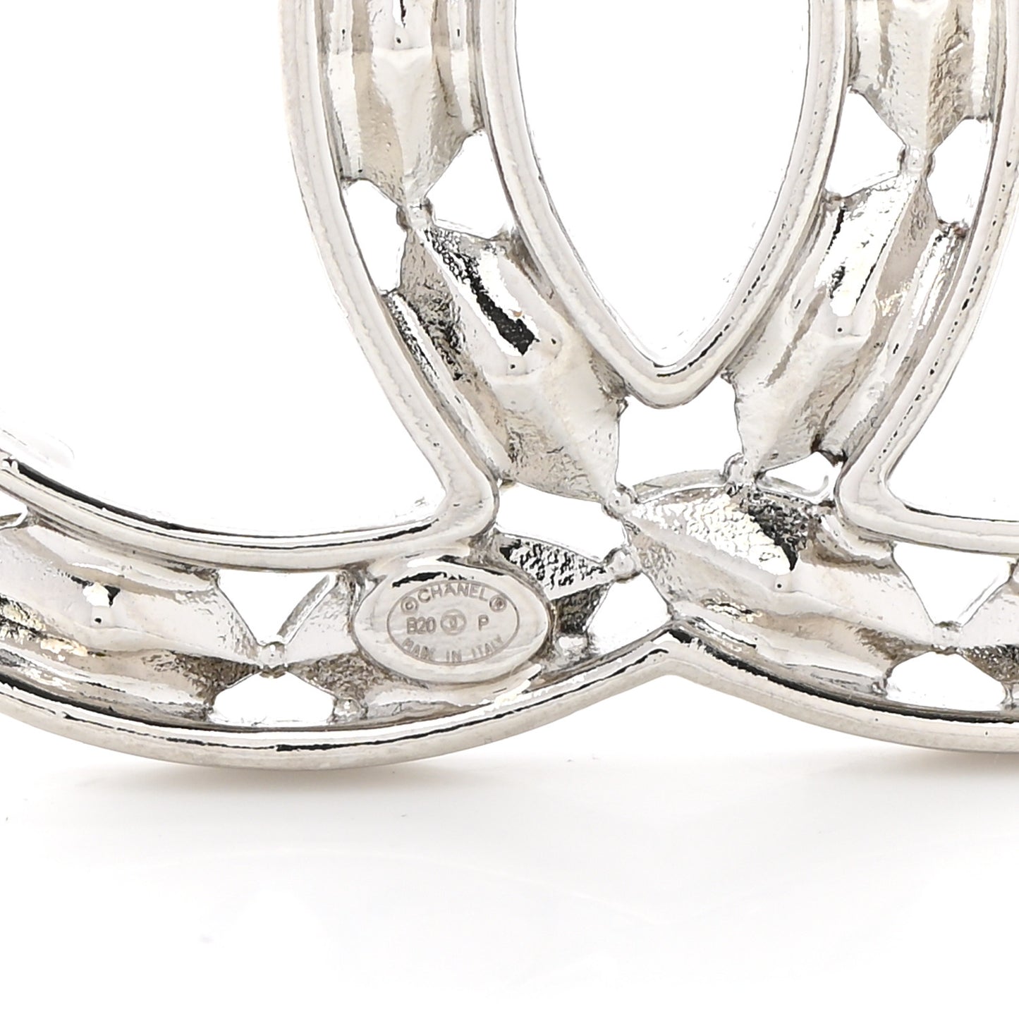 Crystal Starfall CC Brooch Silver