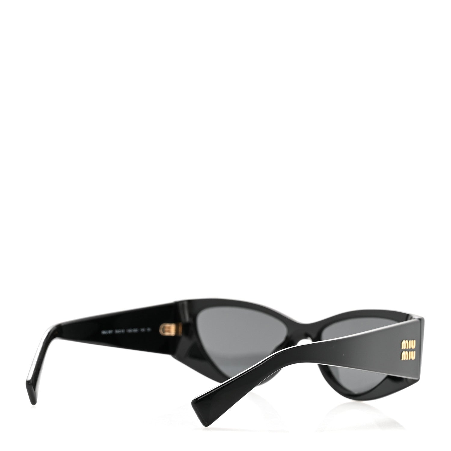 Miu Miu Acetate Cat Eye Sunglasses SMU 06Y Black Ardesia 4 of 9