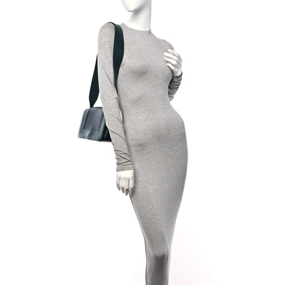 Celine Shiny Smooth Calfskin Medium Frame Shoulder Bag Amazone Dark Navy 3 of 10