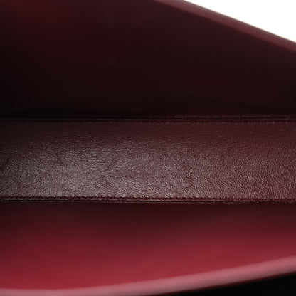 Saint Laurent Smooth Calfskin Medium Classic Monogram Cassandra Top Handle Black Rouge Legion 5 of 16