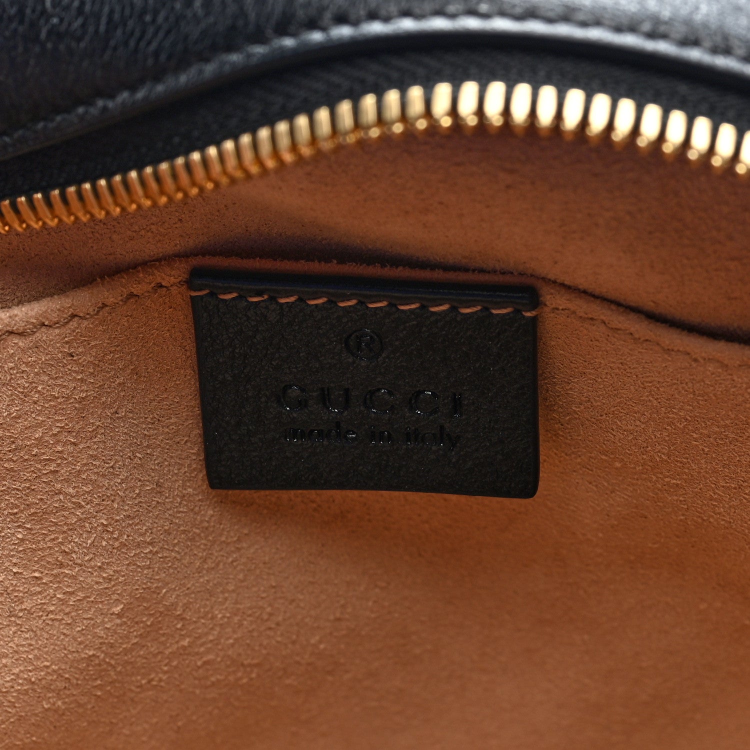 Gucci Monogram Matelasse Diagonal Small GG Marmont Chain Shoulder Bag Beige Black 6 of 10