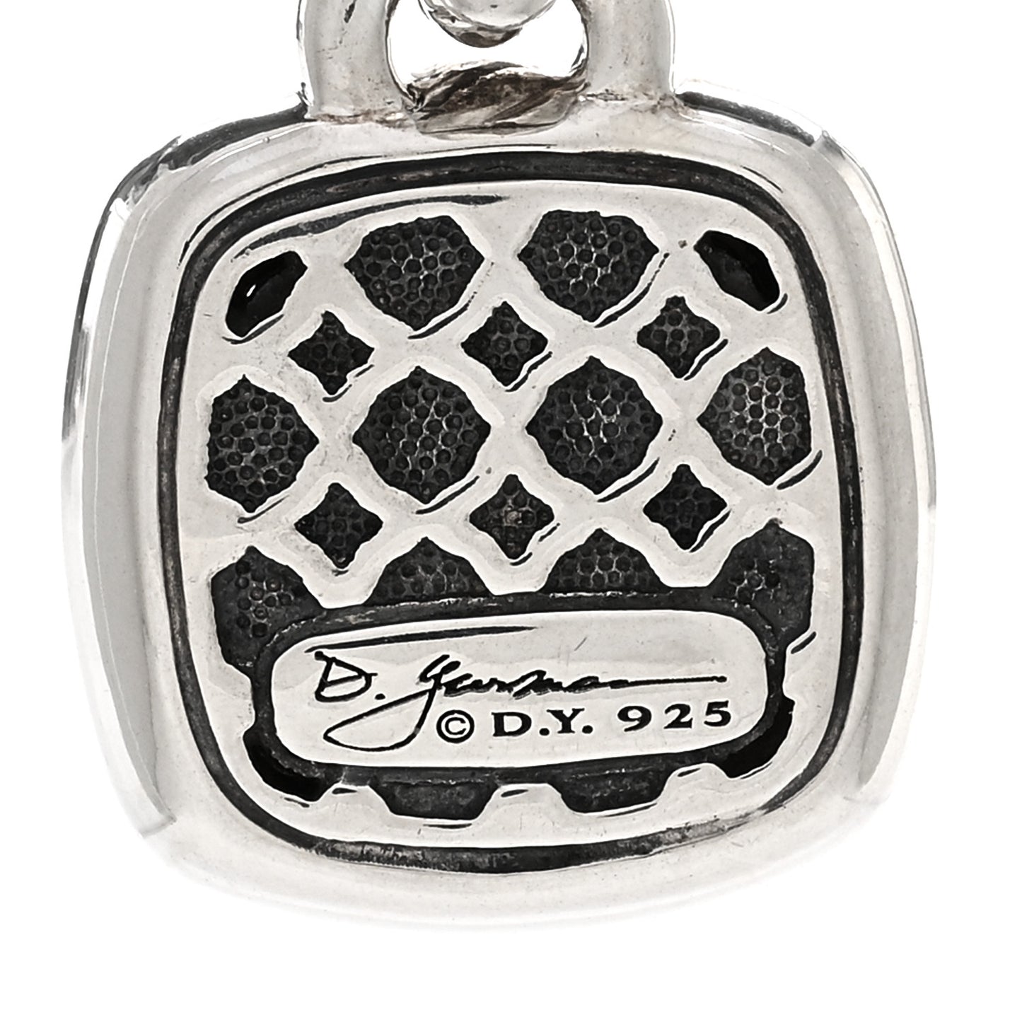 Sterling Silver Diamond 11mm Albion Enhancer Pendant