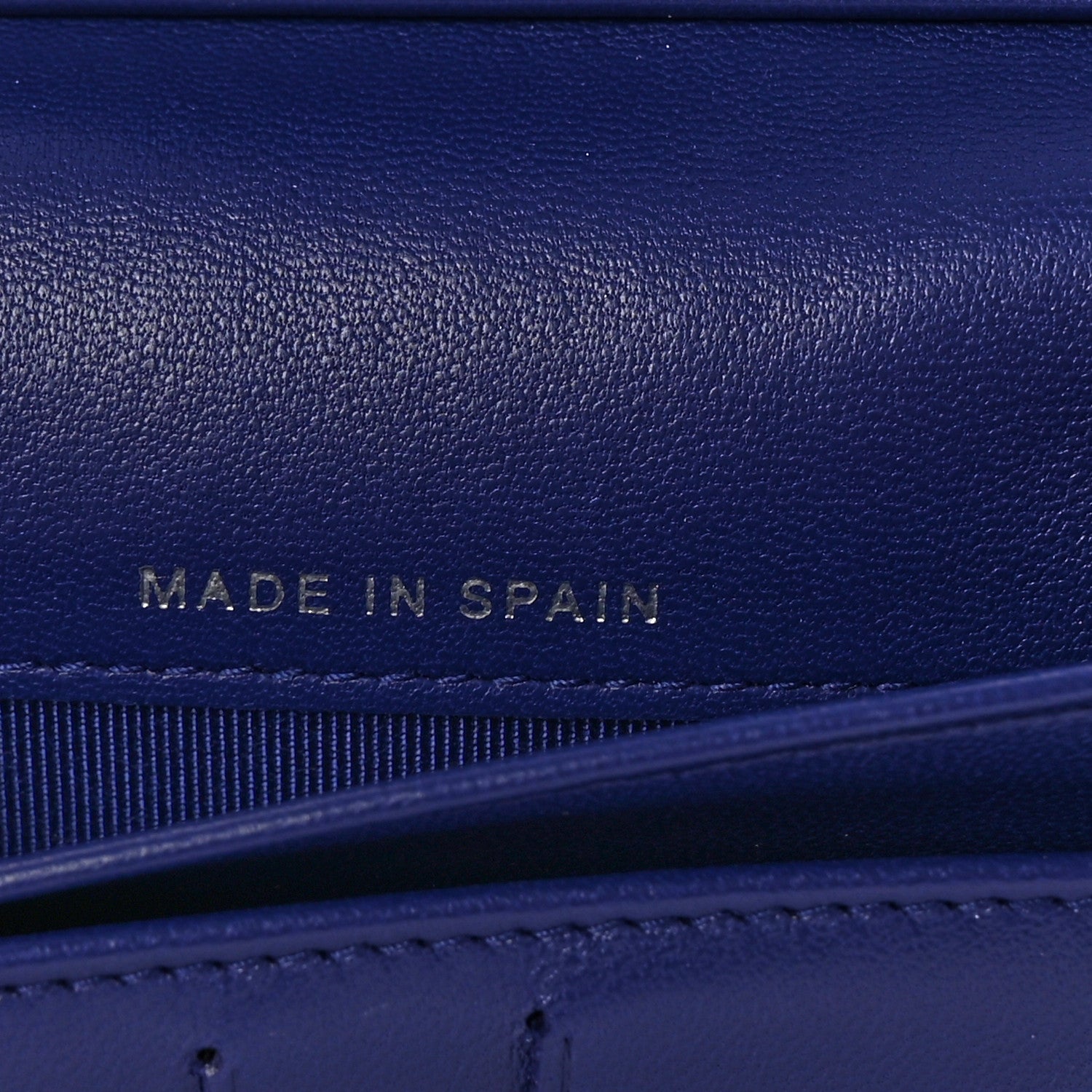 Chanel Lambskin Quilted Large Flap Wallet Blue 7 of 8