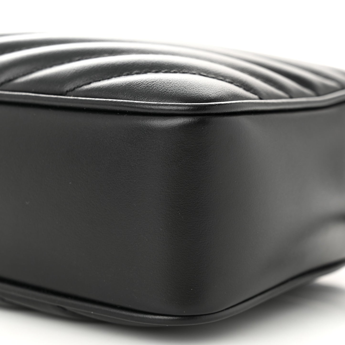 Calfskin Matelasse Monogram Lou Camera Bag Black
