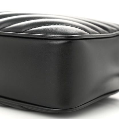 Saint Laurent Calfskin Matelasse Monogram Lou Camera Bag Black 10 of 11