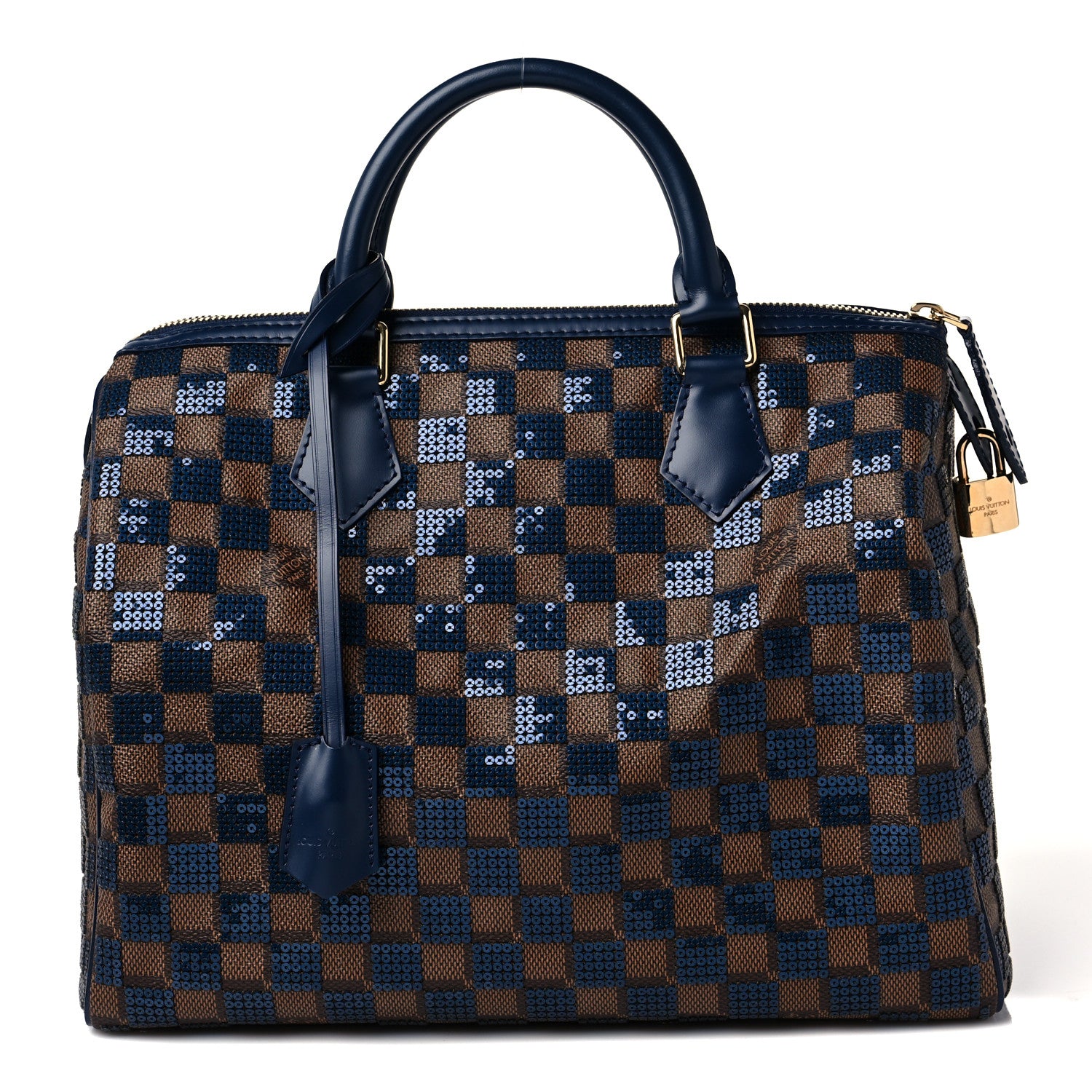 Louis Vuitton Damier Paillettes Speedy 30 Blue 1 of 9